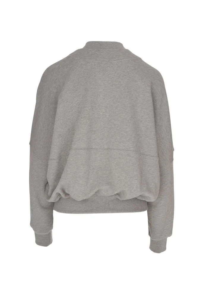 SEMICOUTURE | FELPA CON ZIP GRIGIO Pezzi Unici