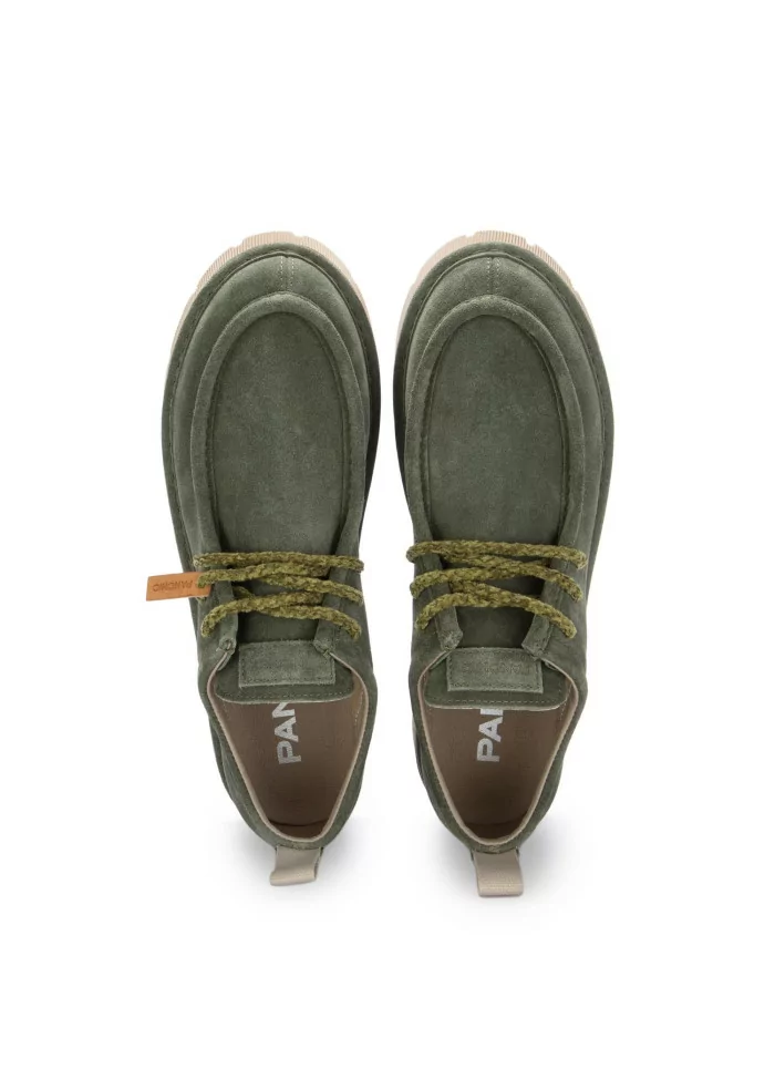 PANCHIC | SCARPE BASSE CAMOSCIO VERDE SCURO Consegna Veloce