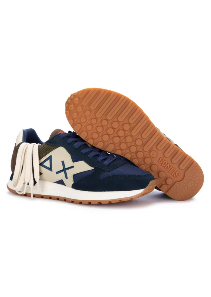 SUN68 | SNEAKERS JAKI WINTER CAMOSCIO NYLON BLU SCURO Duty-free