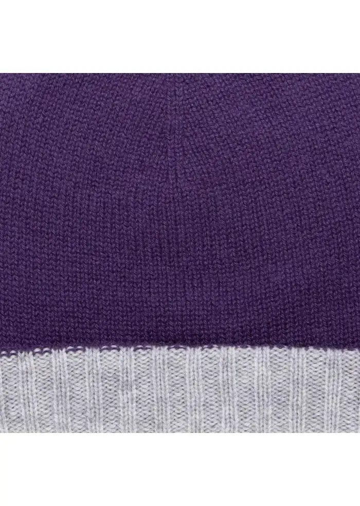 RIVIERA CASHMERE | BERRETTO DOUBLEFACE VIOLA GRIGIO Convenienza