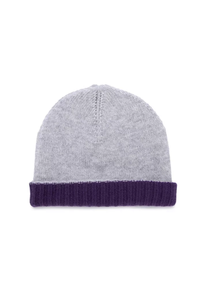 RIVIERA CASHMERE | BERRETTO DOUBLEFACE VIOLA GRIGIO Convenienza