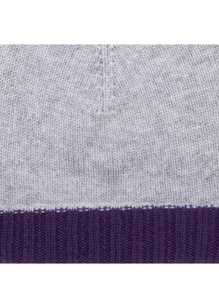 RIVIERA CASHMERE | BERRETTO DOUBLEFACE VIOLA GRIGIO Convenienza