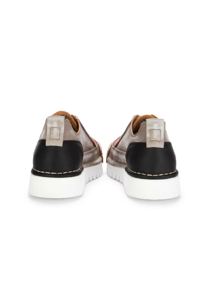 BNG REAL SHOES | SNEAKERS LA PATCH PELLE GRIGIO TORTORA Offerta