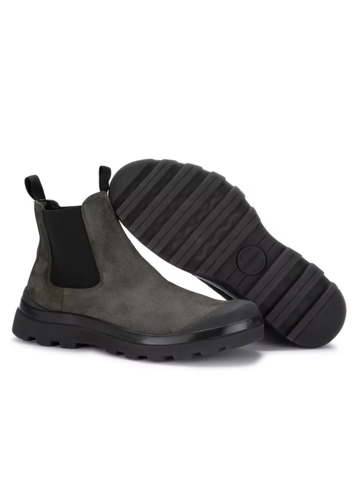 PANCHIC | STIVALETTI CHELSEA CAMOSCIO GRIGIO SCURO Vendita Calda