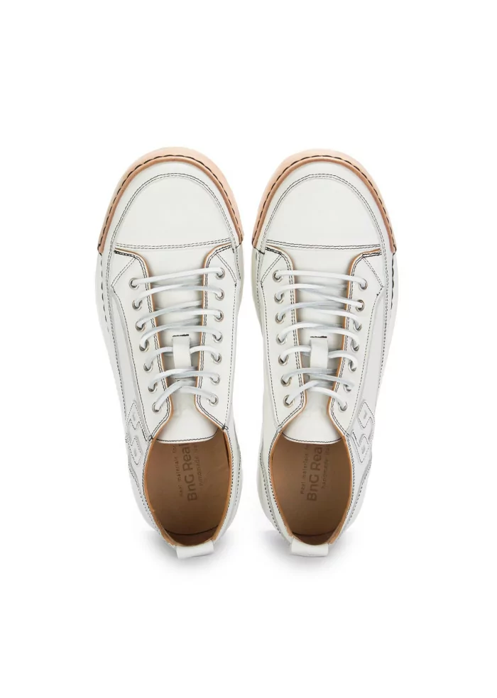 BNG REAL SHOES | SNEAKERS LA VINTAGE PELLE BIANCO Vendita Economica