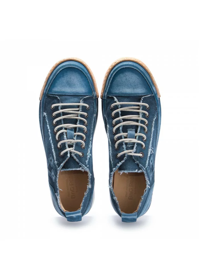 BNG REAL SHOES | SNEAKERS "LA JEANS" CANVAS BLU Negozio