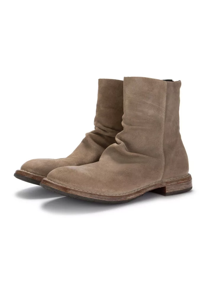 MOMA | STIVALETTI PELLE CAMOSCIO ZIP BEIGE Moda