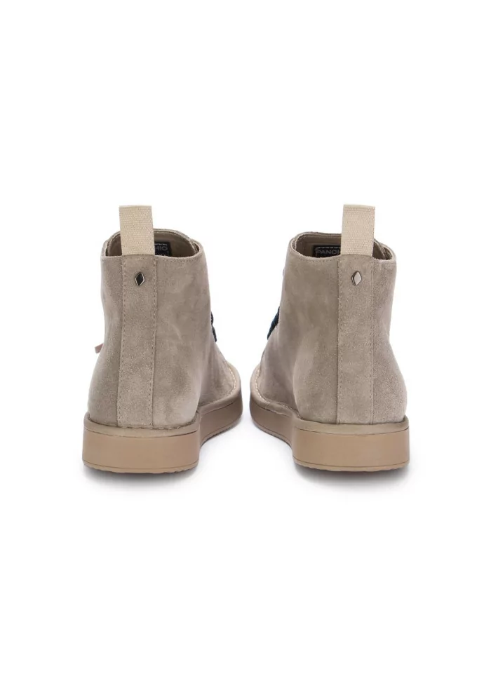 PANCHIC | TRONCHETTI CAMOSCIO GRIGIO CHIARO LACCI BLU Novità