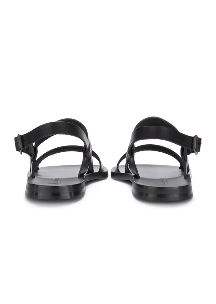 MANOVIA 52 | SANDALI CINTURINO PELLE NERO Italia