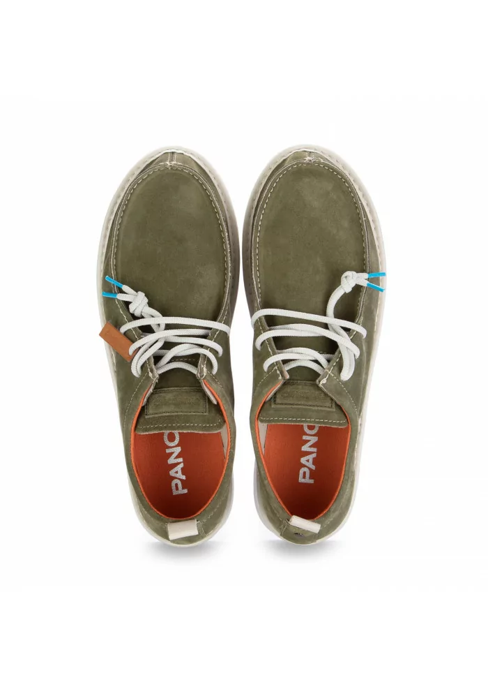 PANCHIC | SCARPE ALLACCIATE CAMOSCIO VERDE SALVIA Vendita