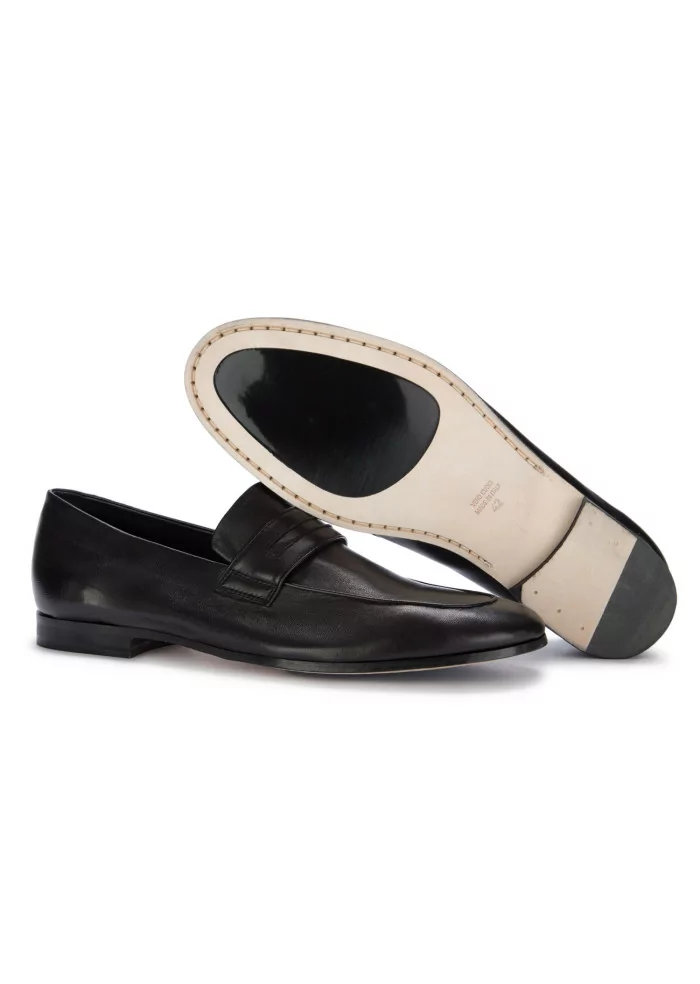 MANOVIA 52 | MOCASSINI PELLE NAPPA NERO Promozione