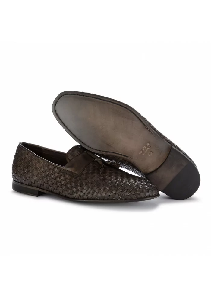 PAWELK'S | MOCASSINI INTRECCIO TUFF PELLE MARRONE Pezzi Unici