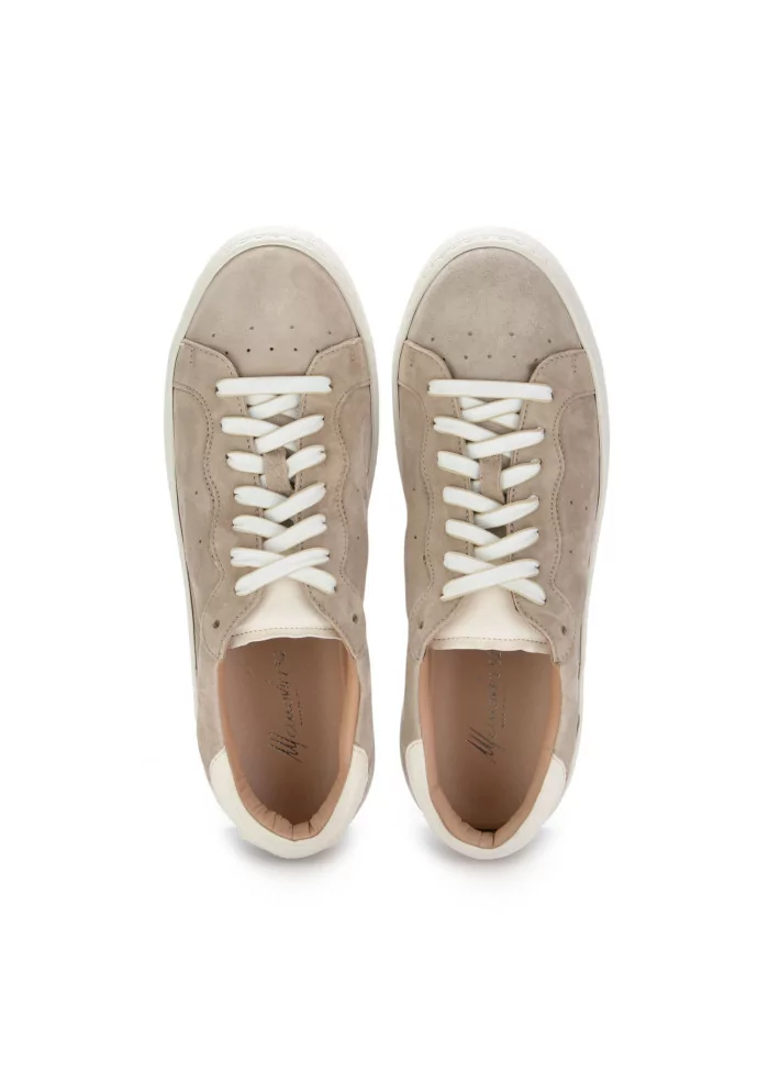 MANOVIA 52 | SNEAKERS WATER PELLE SCAMOSCIATA BEIGE Qualità Garantita