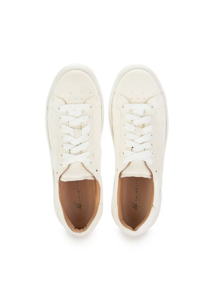 MANOVIA 52 | SNEAKERS WATER PELLE SCAMOSCIATA BIANCO Negozio