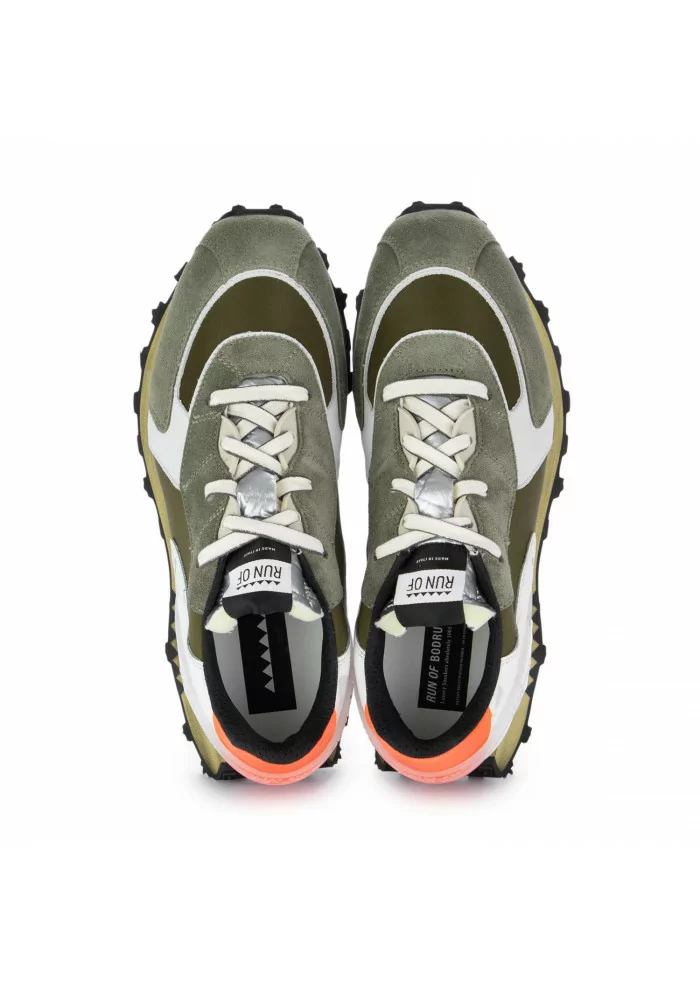 RUN OF | SNEAKERS BODRUM HELLMUT VERDE BIANCO Spedizione gratuita