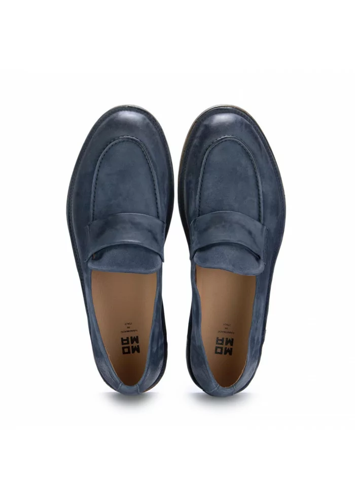 MOMA | MOCASSINI OLIVER WATER SCAMOSCIATO BLU NAVY Outlet