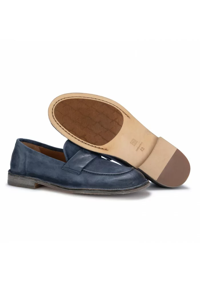 MOMA | MOCASSINI OLIVER WATER SCAMOSCIATO BLU NAVY Outlet