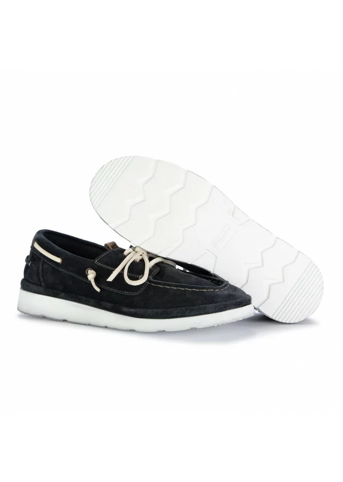 MOMA | SCARPE BASSE YACHT SCAMOSCIATO BLU NAVY Saldi