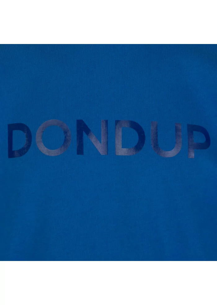 DONDUP | FELPA REGULAR LOGO BLU Nuova