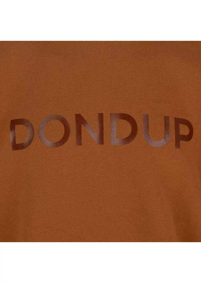DONDUP | FELPA REGULAR LOGO MARRONE 2025