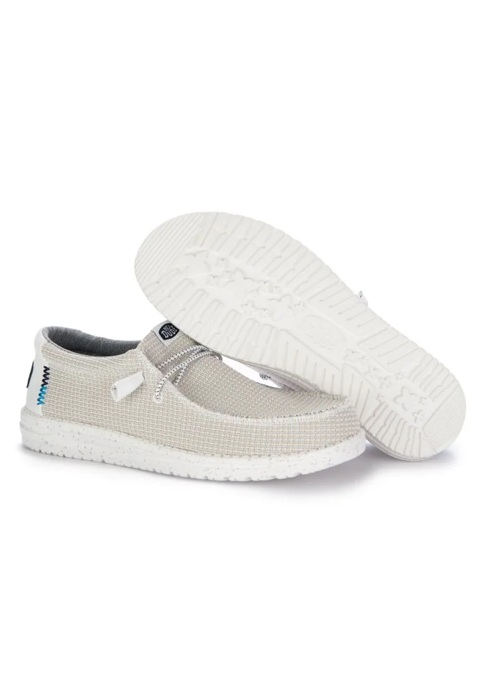HEY DUDE | SCARPE BASSE WALLY SPORT MESH BIANCO Promozione