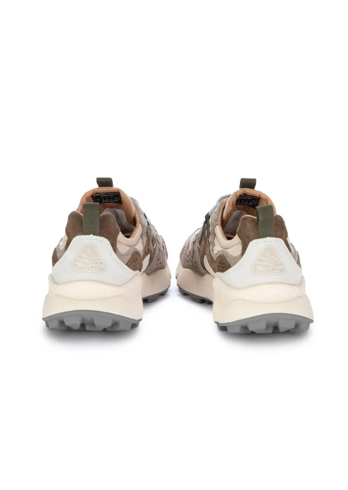 FLOWER MOUNTAIN | SNEAKERS YAMANO 3 BEIGE MARRONE Spedizione Gratuita