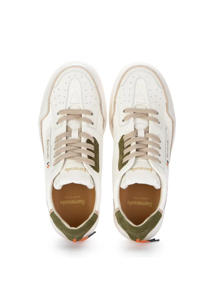 BARRACUDA | SNEAKERS EARVING BIANCO BEIGE VERDE Pezzi Unici