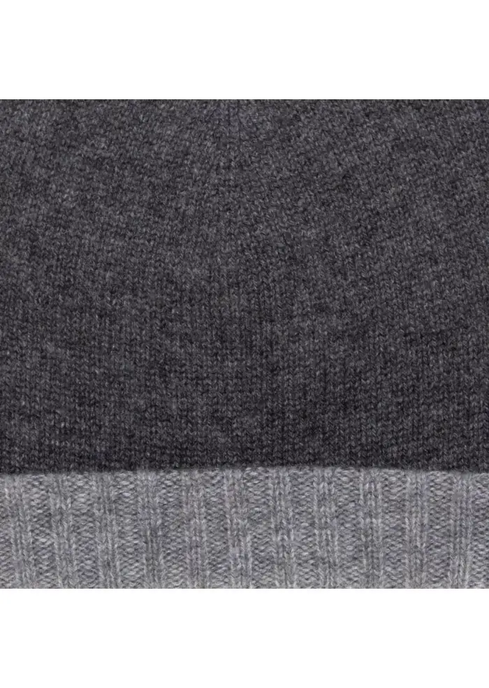 RIVIERA CASHMERE | BERRETTO DOUBLEFACE GRIGIO Promozione Limitata