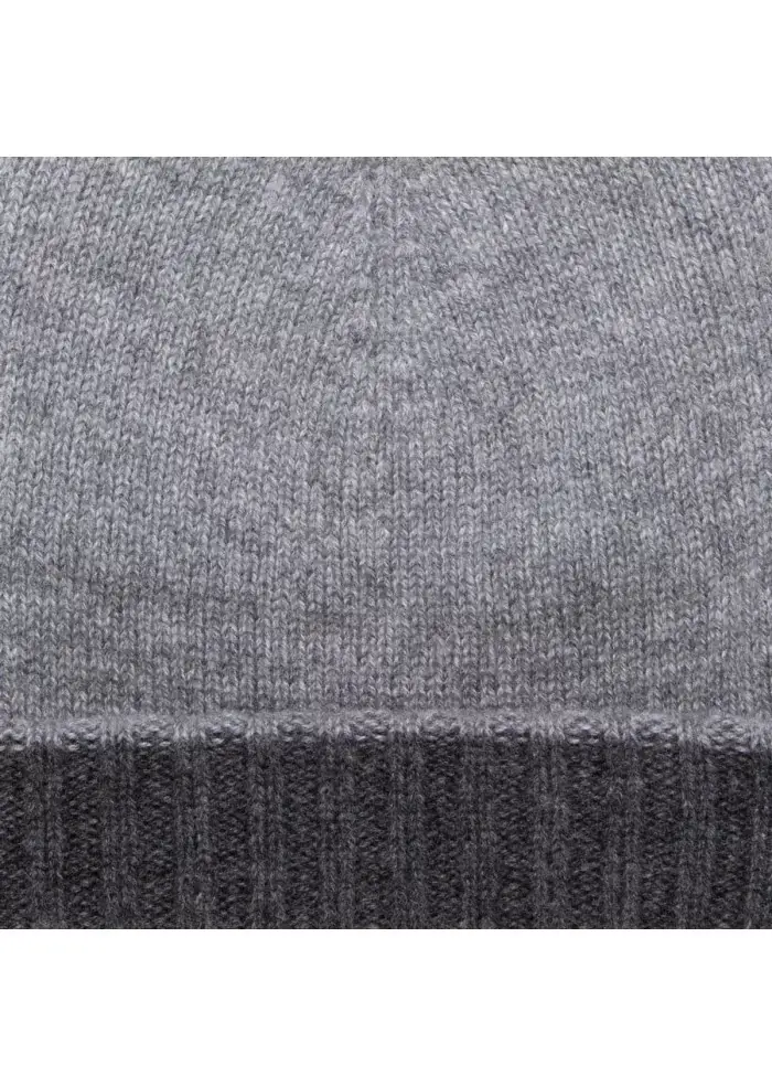 RIVIERA CASHMERE | BERRETTO DOUBLEFACE GRIGIO Promozione Limitata