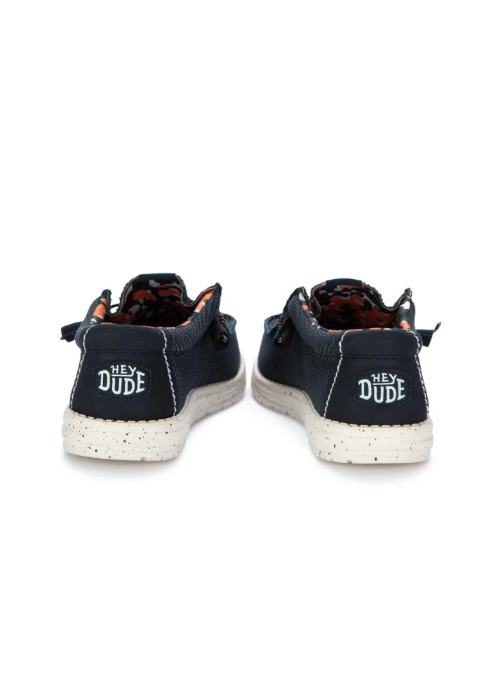 HEY DUDE | SCARPE BASSE WALLY SOX STITCH BLU In Linea