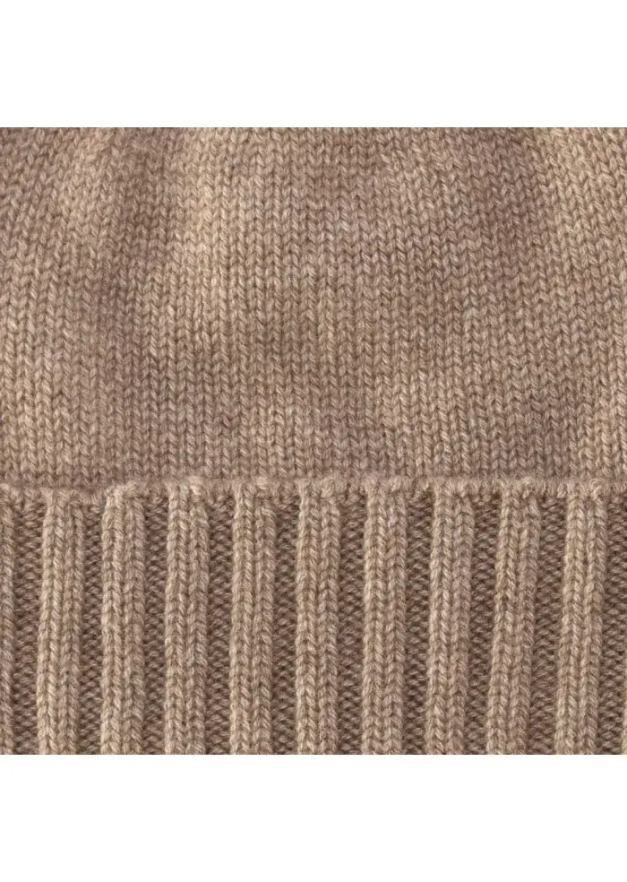 BERRETTO UNISEX "CUPOLA RASATA" RIVIERA | 100% CACHEMIRE MARRONE Pezzi Unici