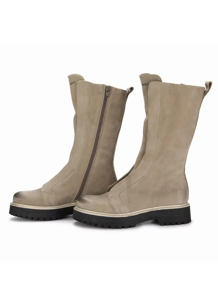 PATRIZIA BONFANTI | STIVALI KUNI HIGH NABUK GRIGIO Promozione Limitata
