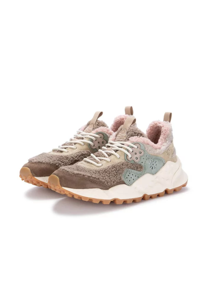FLOWER MOUNTAIN | SNEAKERS KOTETSU TEDDY MARRONE ROSA Affare Del Giorno