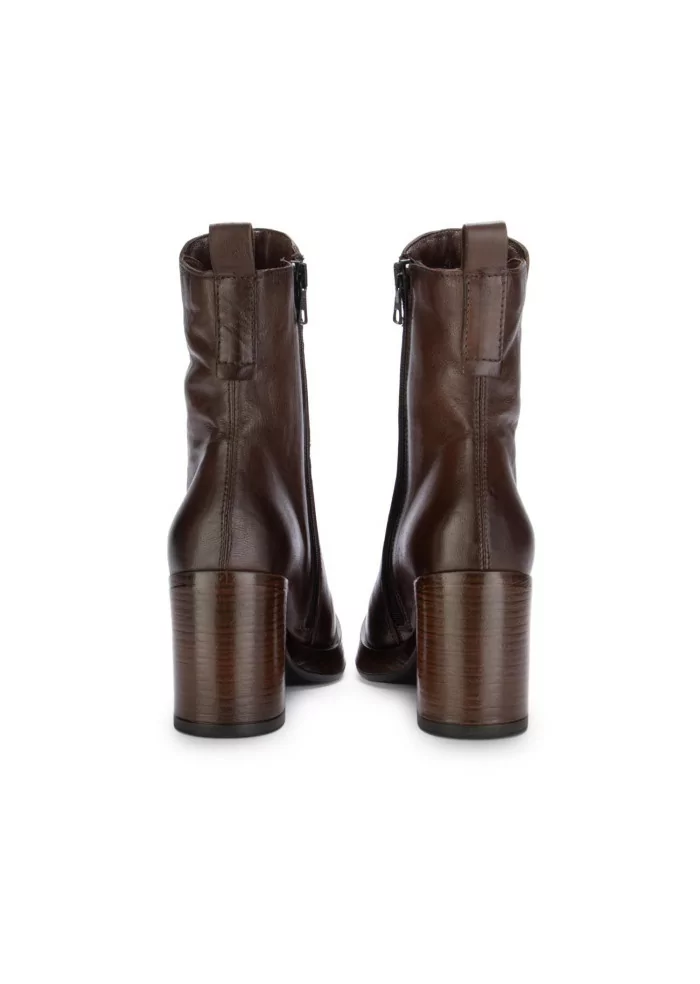 MJUS | STIVALETTI CON TACCO PELLE MARRONE CIOCCOLATO Sconto