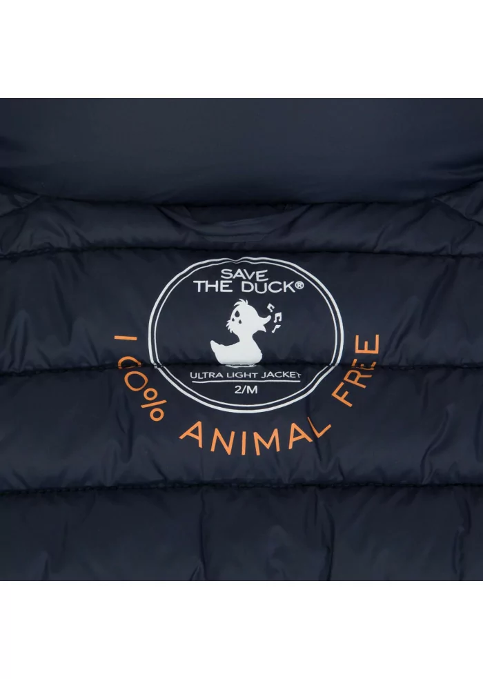 SAVE THE DUCK | GILET GIGA01 CHARLOTTE BLU Nuovo