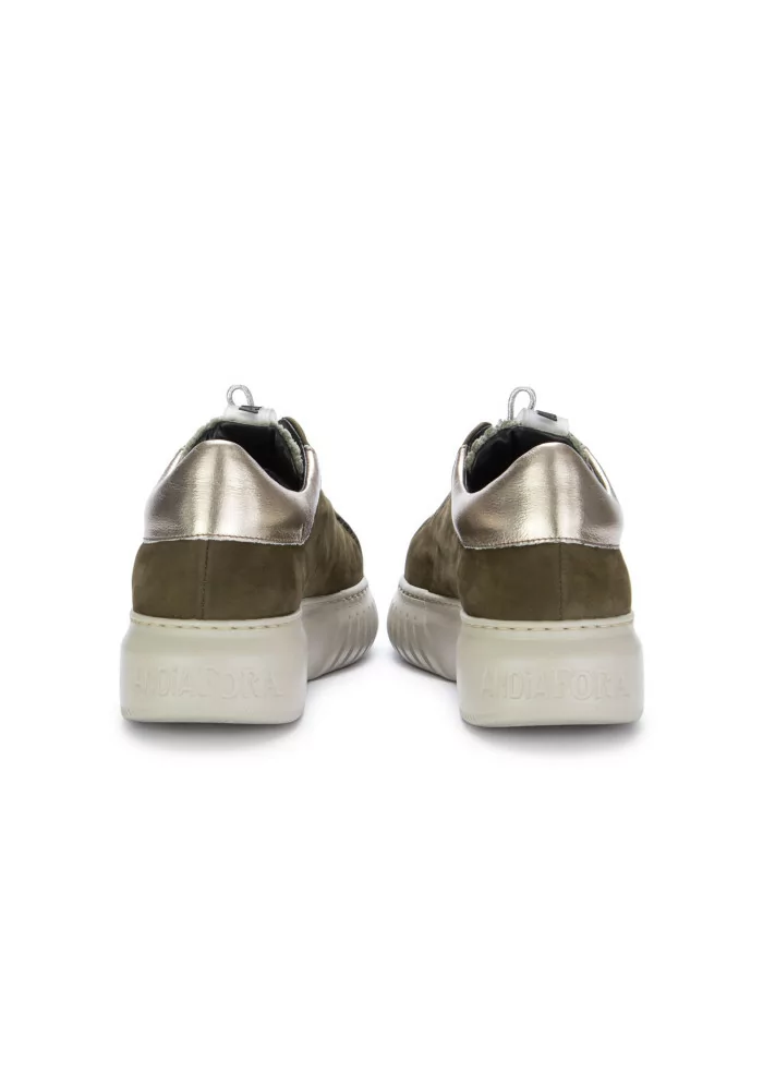 ANDIA FORA | SNEAKERS LIBI PY PELLE NABUK VERDE MILITARE Qualità