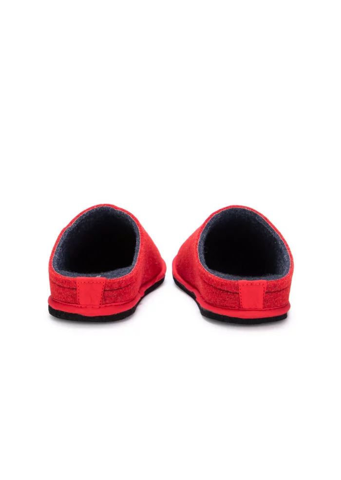 LÖWENWEISS | PANTOFOLE FELTRO DI LANA ROSSO BLU Vendita