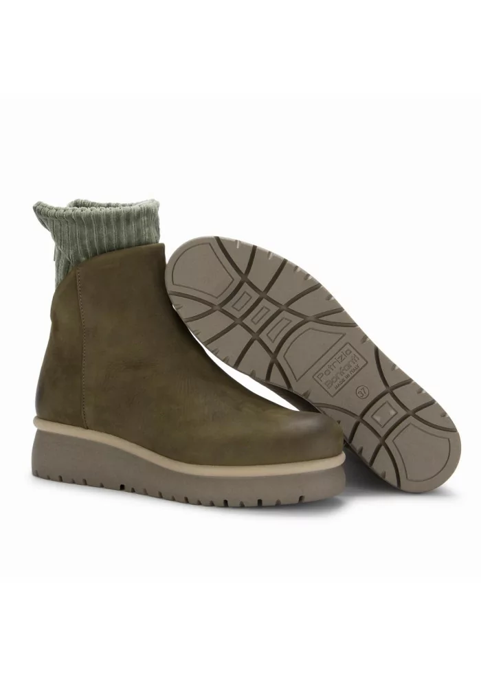 PATRIZIA BONFANTI | TRONCHETTI YAYA PELLE VERDE MILITARE Pezzi Unici