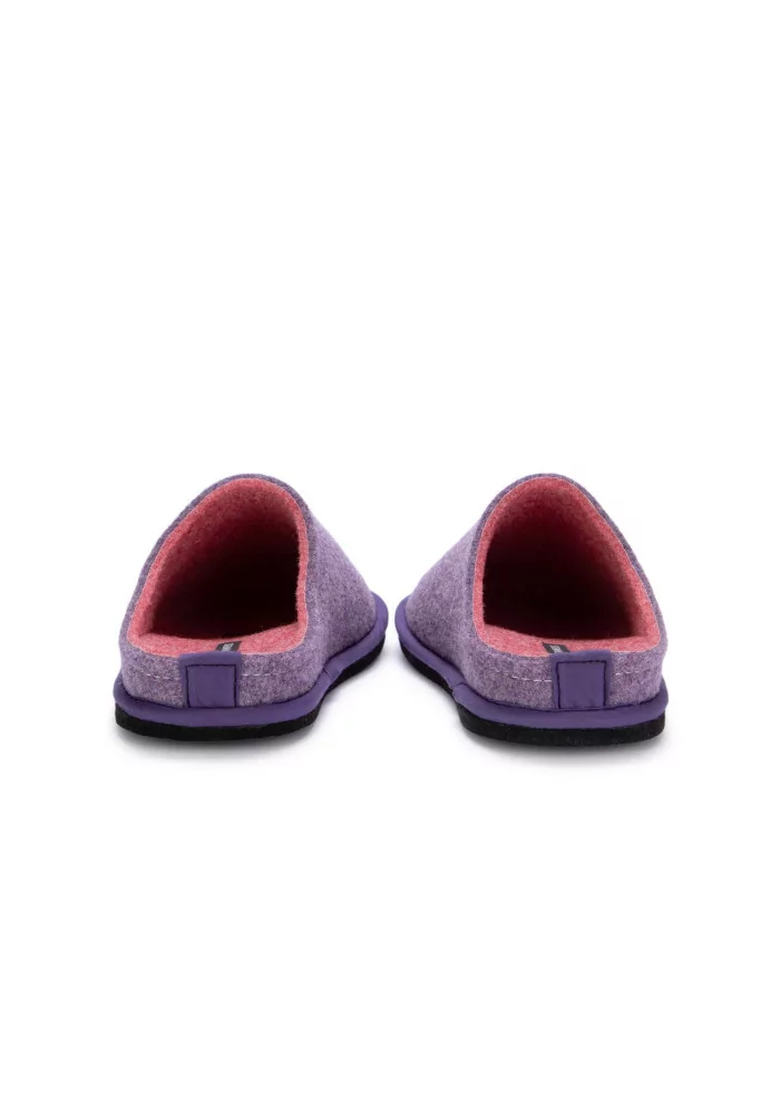 LÖWENWEISS | PANTOFOLE FELTRO DI LANA LILLA ROSA Qualità Garantita