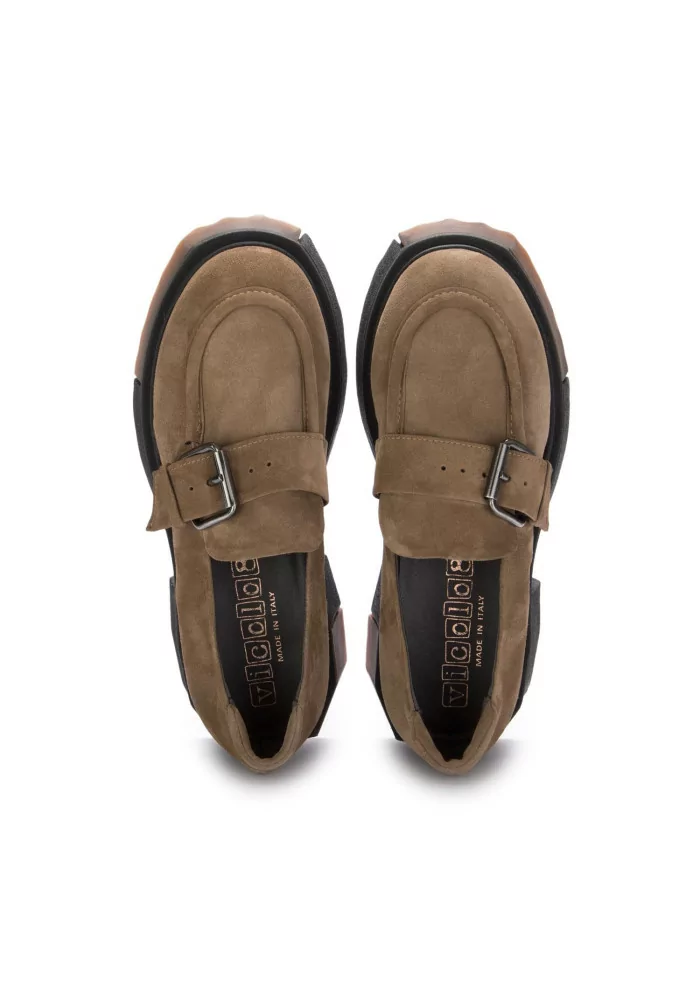 VICOLO 8 | MOCASSINI CHUNKY CAMOSCIO MARRONE Offerta