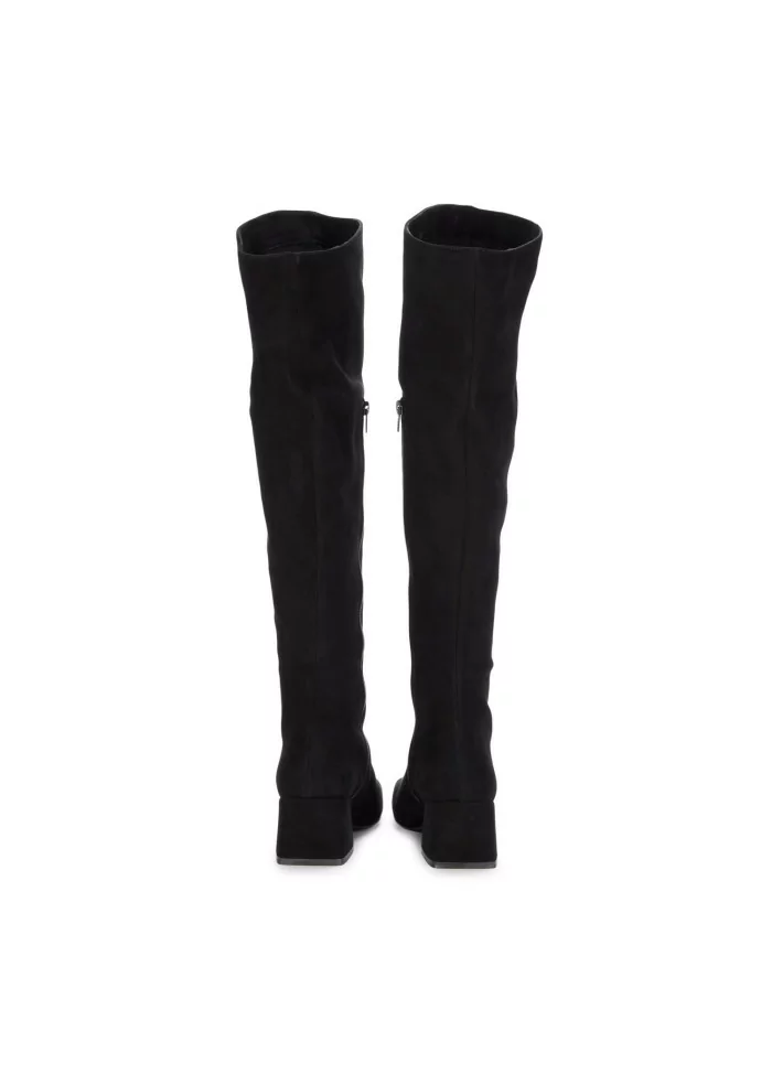 MA+DE 94 | STIVALI ALTI CAMOSCIO NERO Saldi