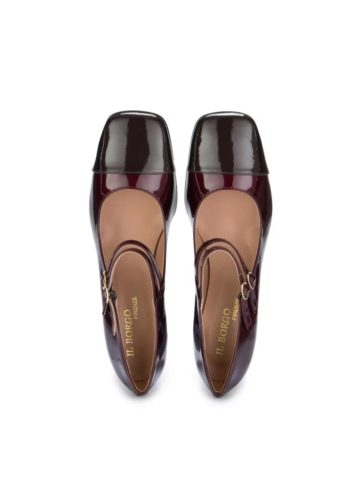 IL BORGO FIRENZE | SCARPE CON TACCO MARRONE BORDEAUX Italy