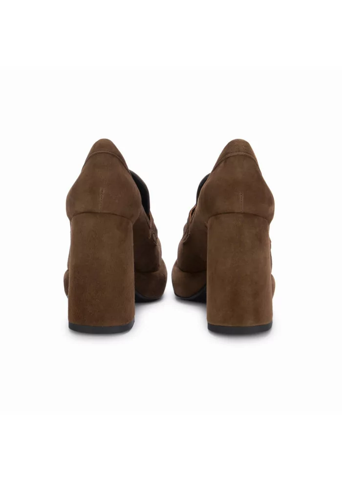 POESIE VENEZIANE | SCARPE TACCO CAMOSCIO MARRONE In Linea