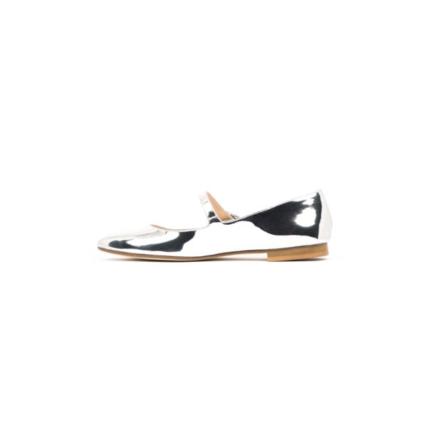 ﻿Prosperine Ballerina “Bebè” da Donna Effetto Specchio con Laccio Comprare a buon mercato