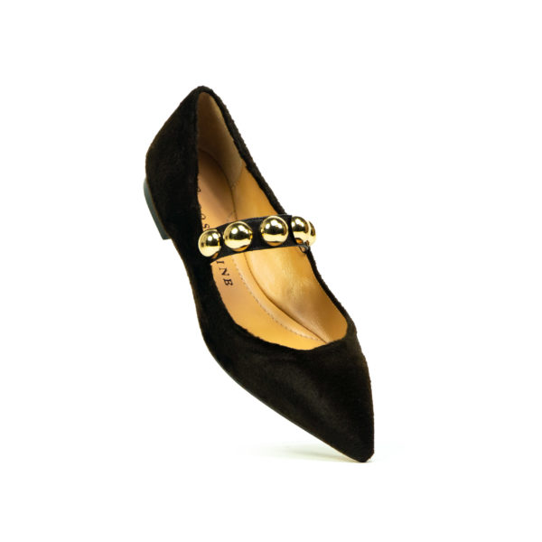 Prosperine Ballerina da Donna con Fascia e Borchie Moda