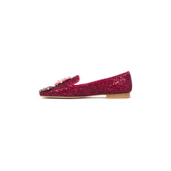 Prosperine Ballerina da Donna in Glitter con Pietre Colorate Spedizione Gratuita