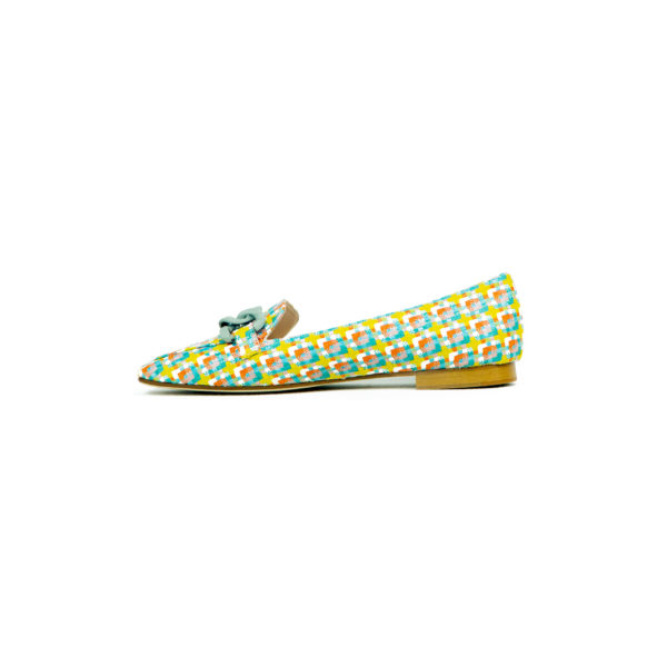 Prosperine Mocassino da Donna in Tessuto Multicolor Italy