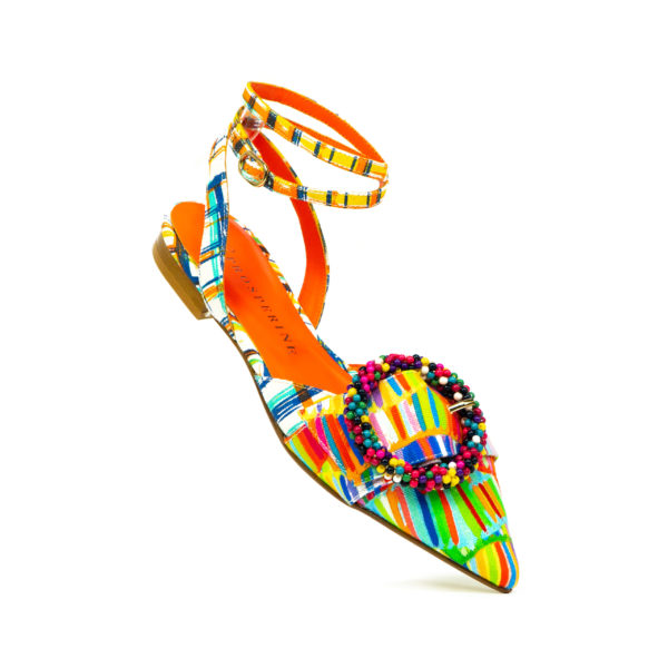 Prosperine Sandalo da Donna in Tessuto Multicolor Offerte