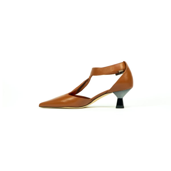 Prosperine Sandalo da Donna in Nappa con Tacco Laccato In Vendita