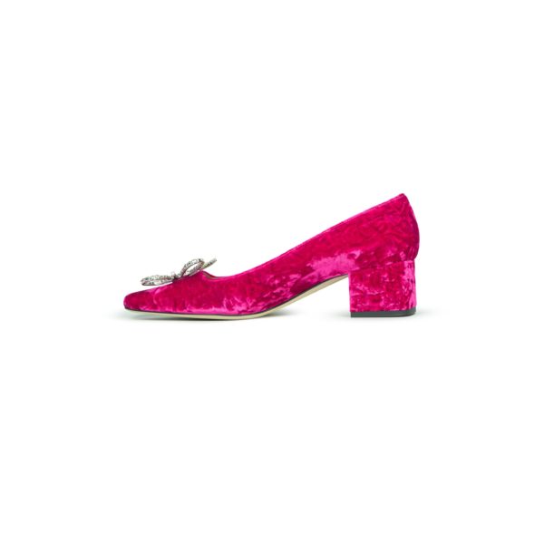Prosperine Scarpa da Donna in Velluto con Fiore Vendita